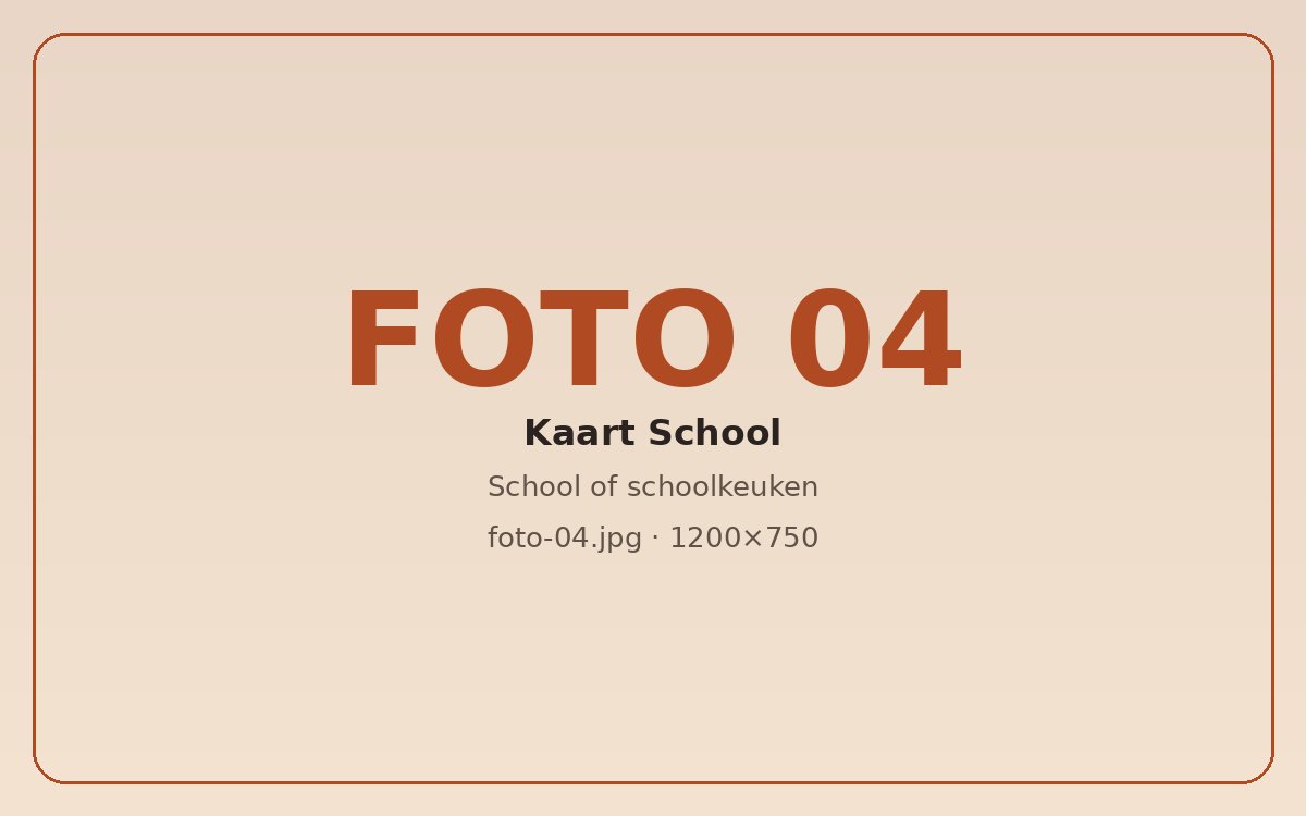 School en schoolkeuken